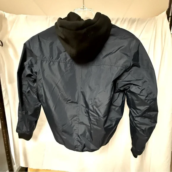 Hawk & Co NWT Navy Blue Hooded Jacket Sz Med Ret $150 - Picture 2 of 7